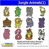 Digitized Embroidery Designs - Jungle Animals(1) - CD