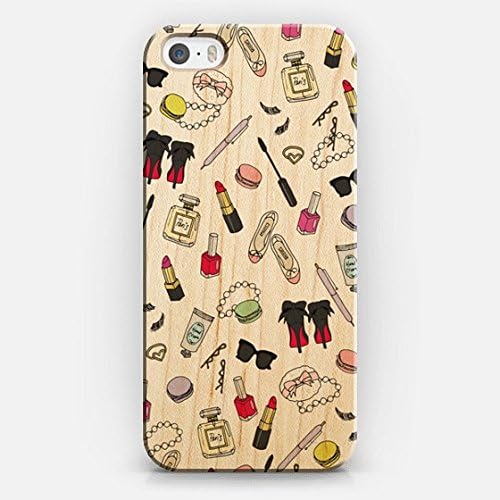 Casetify Girly Things Clear - iPhone 5s Wood Case