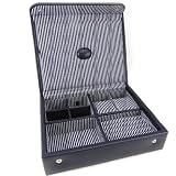 Coffret &agrave; Bijoux / Vide-Poches "Lafayette" noir bleu