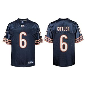 Jay Cutler Chicago Bears Adult Blue NFL Equipment Replica Football Jersey By Reebok by 
