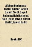 Afghan Diplomats: Ashraf Haidari, Abdul Salam Zaeef, Sayed Rahmatullah Hashemi, Said Tayeb Jawad, Sharif Ghalib, Jawed Ludin