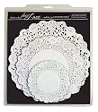 EuroQuest Imports Deco Lace Set of 48 Assorted Round Doilies, White