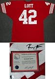 Ronnie Lott autographed 49ers authentic jersey
