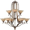 Belcaro 9 Chandelier - Gilded Imperial Silver