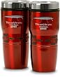 2pc Red Insulated Tumbler Set Rubber Coated - Fishing - Gifts