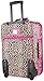 World Traveler Animal Print Collection 20-inch Expandable Carry On Rolling Luggage