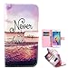 Vogue Shop Synthetic Wallet Kickstand Flip Case with Card Slots and Note Holder for Samsung Galaxy S6 Edge