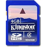 Kingston 4GB SDHC Class 4 Flash Card Kingston Retail�(SD4 4GBKR) by Kingston