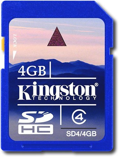 Childrens Toyshop  Electronics : Kingston 4GB SDHC Class 4 Flash Card Kingston Retail (SD4/4GBKR)