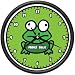 FROG ~Wall Clock green frogs art animal decor toad gift