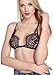 Wink Gal Women's Cami Floral Sheer Lace Cross Back Bralette Wire Free