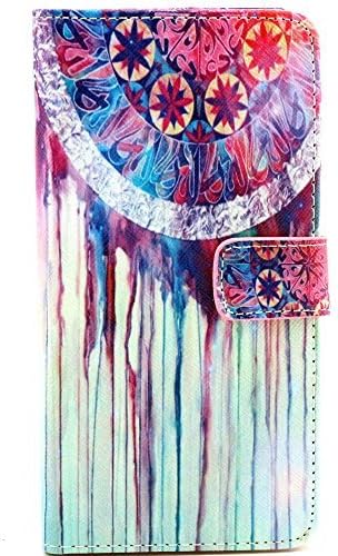 LG G4 Case,Vogue Shop G4 Case,LG G4 Wallet Case, [Ultra Slim] [Perfect Fit] Sparkle Pattern Premium Pu Leather[Wallet Function] [Stand Feature] Type Magnet Design Flip Protective Credit Card Holder Pouch Skin Case Cover for LG G4 Smartphone (Built-in Credit Card/ID Card Slot) [Flip Cover] with Foldable Stand, Pockets for ID, Credit Cards [holder] - with Stand All-around TPU Inner Case Skin Cover and Snap Button Closure [Type Magnet Design] Flip Protective Stylish Pattern Design Blue Folio Case for LG G4 NOT Compatible with LEATHER LG G4] (vogue shop-Dreamcather)