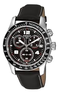 Tissot Men's T0394171605700 V8 Black Chronograph Dial Watch by Tissot