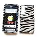 Samsung Behold T919 T-919 Snap On Protector Hard Case Transparent Cover "Zebra Pattern" Design