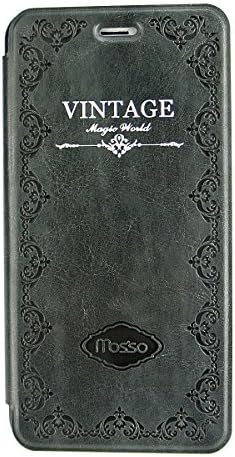 Spring Eye® Vintage leather Old Book Case Smart Cover Bag Bible Style for Apple iphone 6 (iphone 6 4.7 inch gray)