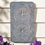 Acnathus Thermometer and Clock Combo Verdigris