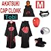 Chaud Naruto cosplay costume pour Tobi - Cape Akatsuki (M) + Naruto Tobi masque (rouge) + Tobi (Uchi