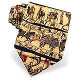 Men's Bayeux Tapestry Silk Tie by Alynn Novelty in Yellow Men's Bayeux Tapestry Silk Tie by Alynn Novelty in Yellow