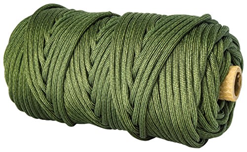 TOUGH-GRID 750lb Camo Green Paracord / Parachute Cord - This Is The Genuine "Mil Spec" Type IV 750lb Paracord Used & Certified by the US Military (MIl-C-5040-H). It Is The Best Paracord Available. See Our Many Expert Reviews. 100Ft. - Camo Green