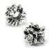 Flower with Aurora Borealis Crystal European Bead title=