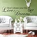 Fanku Live Your Dreams English Motto Butterfly Wall Stickers Living Room Sofa Backdrop Wall Stickers