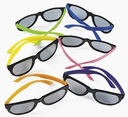 12 neon Childrens glasses (sunglasses)