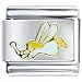 White Pixie Angel Fairy Italian Charms Bracelet Link