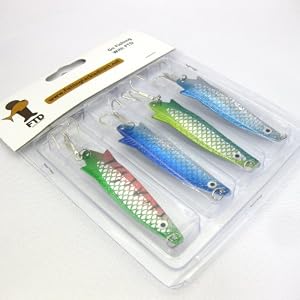 4 FTD Fishing Tackle Lures Spinners Size 4 10g Trebles Perch Pike Mackerel Bass