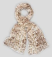 Autograph Occasions Lightweight Snake Skin Sequin Scarf
