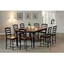 Two Tone Black Counter Height Dining Set By Coaster Furniture