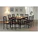 All new item 9 pc 2 tone Black and dark brown counter height dining room table set