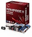 Asus Rampage II GENE Core i7 / Intel X58/ DDR3/ CrossFireX & SLI/ A&2GbE/ MATX Motherboard