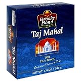 Brooke Bond Taj Mahal Tea Bags 100 Count Boxes Pack of 6 by Brooke Bond