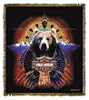 Harley-Davidson&reg; Motorcycles Bear Paw Throw Blanket