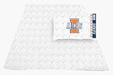 Illinois Fighting Illini Queen Sheet Set from The Locker Room Collection by Kentex