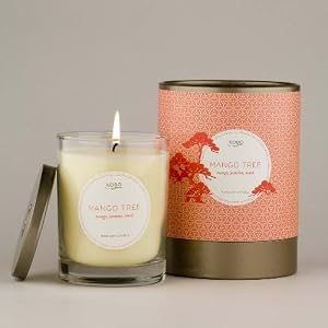Mango Tree, KOBO Pure Soy Candle with Cylindrical Gift Box from the Origami Collection