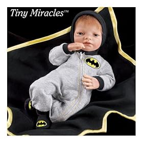 Tiny Miracles Hero In Training BATMAN Baby Boy Doll: Realistic Lifelike Vinyl Baby Doll