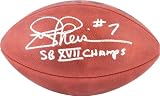 Mounted Memories Washington Redskins Joe Theismann Signed Super Bowl Xvii Football