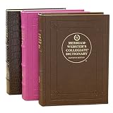 Desk Dictionary, Merriam-Webster Collegiate Edition, Genuine Goatskin Leather, 7-1/2" x 10"