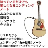 ＵＳＢで管理する究極の自分整理ノート　　財産管理からお付合い情報にご自分の思いなど、すべてをＵＳＢ1本で一括管理　ルミナス ＵＳＢギタータイプD28