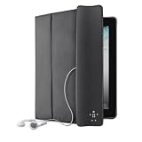 Produkt-Bild: Belkin Storage PU Kunstveloursleder Folio (Standfunktion, separates Stauchfach) f&uuml;r iPad 2 und iPad 3rd generation schwarz