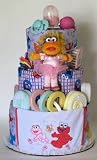 Sesame Street 3 Tier Baby Diaper Cake Baby Shower Gift