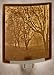 Misty Meadows CURVED Porcelain Lithophane Nightlight