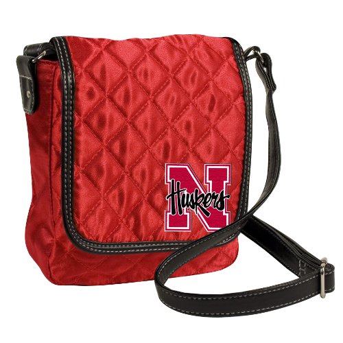 University of Nebraska Quilted Purse, Bright Red