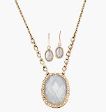 Avon White Opalesque Medallion Gift Set