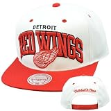 NHL Mitchell Ness Arch Throwback Logo Snapback Hat Cap NZ95 Detroit Red Wings