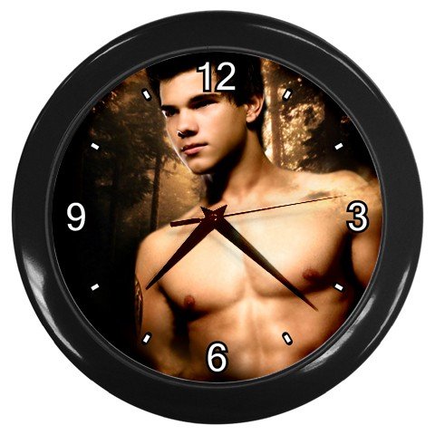 Black Wall Clock of Twilight Jacob Black