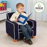 KidKraft Laguna Chair with Navy Piping 18616