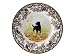 Spode Woodland Hunting Dogs 8-Inch Salad Plate, Black Labrador