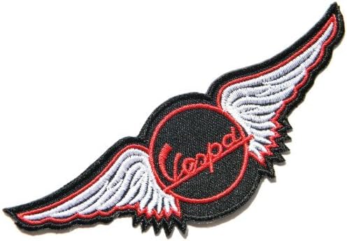 Vespa Wing Piaggio Scooter Lambretta Mod Jacket Shirt T-Shirt Patch Sew Iron on Logo Embroidered Badge Sign Emblem Costume